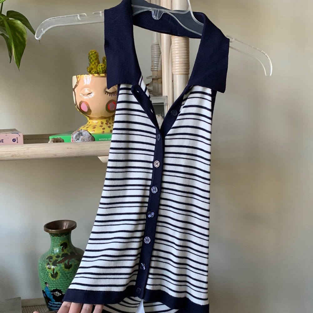 Urban Outfitters collared neck tank top
